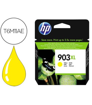 Ink jet hp jet 903xl officejet pro 6960 6970 6974 amarillo 825 paginas