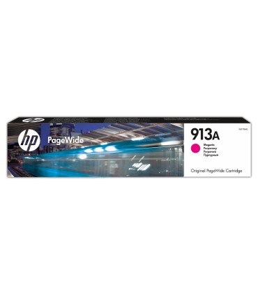 Ink jet hp jet 913a pagewide 352 377 452 477 p55250 p57750 magenta 3000 paginas