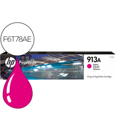 Ink jet hp jet 913a pagewide 352 377 452 477 p55250 p57750 magenta 3000 paginas