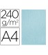 Papel color liderpapel pergamino a4 240gr azul pack de 25 hojas