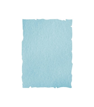 Papel color liderpapel pergamino con bordes a4 165gr azul pack de 25 hojas