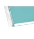 Cuaderno espiral liderpapel a5 micro antartik tapa forrada120h 90 gr cuadro 5 mm 5 banda6 taladros color menta