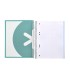 Cuaderno espiral liderpapel a5 micro antartik tapa forrada120h 90 gr cuadro 5 mm 5 banda6 taladros color menta