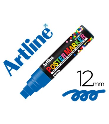 Rotulador artline poster marker epp 12 punta redonda 12 mm color azul