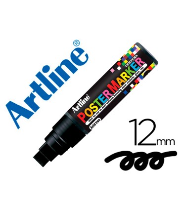 Rotulador artline poster marker epp 12 punta redonda 12 mm color negro