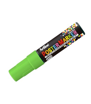 Rotulador artline poster marker epp 6 ver flu punta redonda 6 mm color verde fluor