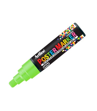 Rotulador artline poster marker epp 6 ver flu punta redonda 6 mm color verde fluor