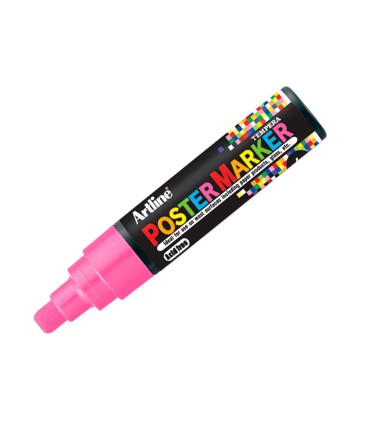 Rotulador artline poster marker epp 6 ros flu punta redonda 6 mm color rosa fluor