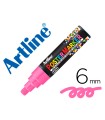 Rotulador artline poster marker epp-6-ros flu punta redonda 6 mm color rosa fluor