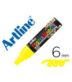 Rotulador artline poster marker epp-6-ama fluo punta redonda 6 mm color amarillo fluor