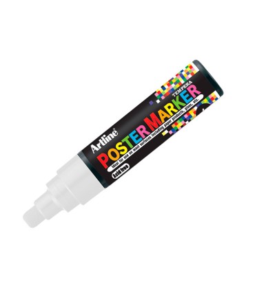 Rotulador artline poster marker epp 6 bla punta redonda 6 mm color blanco