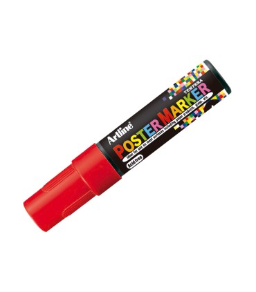 Rotulador artline poster marker epp 6 roj punta redonda 6 mm color rojo