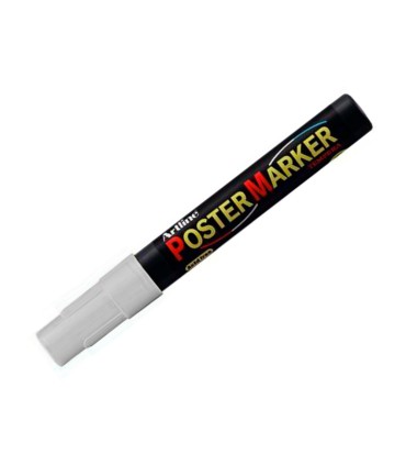 Rotulador artline poster marker epp 4 pla met punta redonda 2 mm color metalizado plata