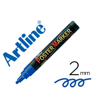 Rotulador artline poster marker epp 4 azu punta redonda 2 mm color azul