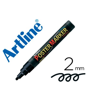 Rotulador artline poster marker epp 4 neg punta redonda 2 mm color negro