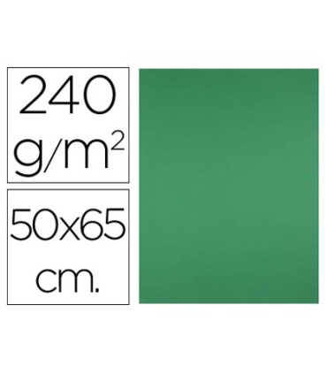 Cartulina liderpapel 50x65 cm 240g m2 verde pistacho paquete de 25 hojas