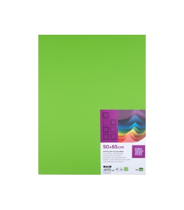 Cartulina liderpapel 50x65 cm 240g m2 verde paquete de 25 hojas