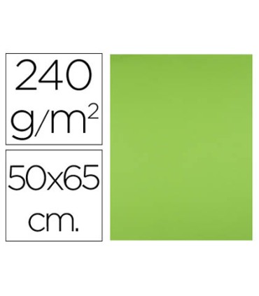 Cartulina liderpapel 50x65 cm 240g m2 verde paquete de 25 hojas