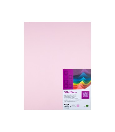 Cartulina liderpapel 50x65 cm 240g m2 rosa paquete de 25 hojas