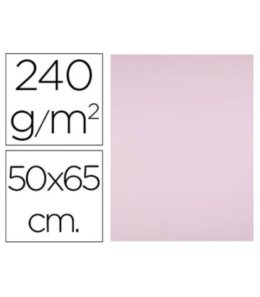 Cartulina liderpapel 50x65 cm 240g m2 rosa paquete de 25 hojas