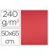 Cartulina liderpapel 50x65 cm 240g m2 rojo paquete de 25 hojas