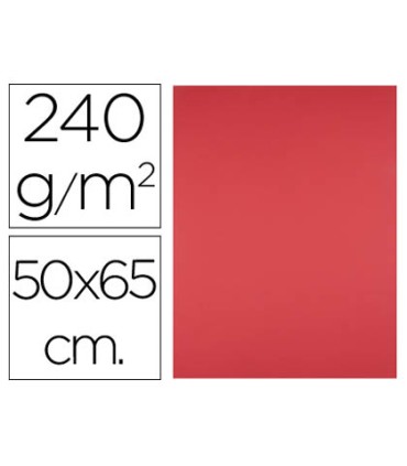 Cartulina liderpapel 50x65 cm 240g m2 rojo paquete de 25 hojas