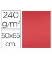 Cartulina liderpapel 50x65 cm 240g/m2 rojo paquete de 25 hojas