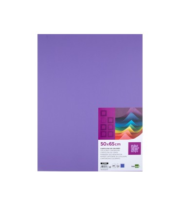 Cartulina liderpapel 50x65 cm 240g m2 purpura paquete de 25 hojas