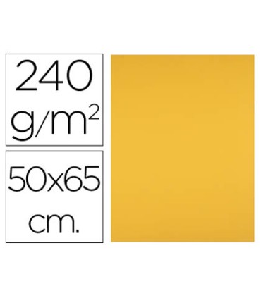 Cartulina liderpapel 50x65 cm 240g m2 oro viejo paquete de 25 hojas