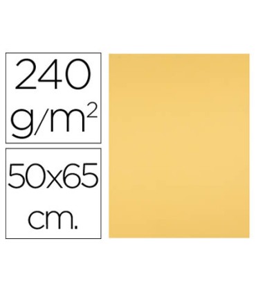 Cartulina liderpapel 50x65 cm 240g m2 oro paquete de 25 hojas