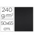 Cartulina liderpapel 50x65 cm 240g m2 negro paquete de 25 hojas