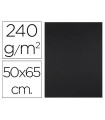 Cartulina liderpapel 50x65 cm 240g/m2 negro paquete de 25 hojas