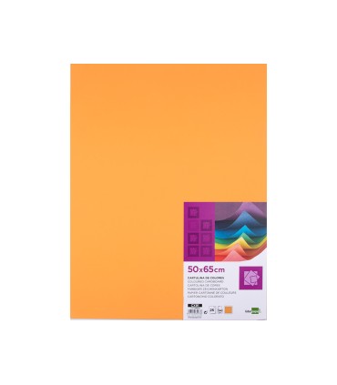 Cartulina liderpapel 50x65 cm 240g m2 nectarina paquete de 25 hojas