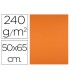 Cartulina liderpapel 50x65 cm 240g m2 naranja paquete de 25 hojas