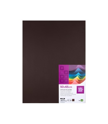 Cartulina liderpapel 50x65 cm 240g m2 marron paquete de 25 hojas