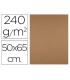 Cartulina liderpapel 50x65 cm 240g m2 marron escolar paquete de 25 hojas