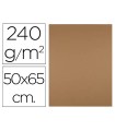 Cartulina liderpapel 50x65 cm 240g/m2 marron escolar paquete de 25 hojas