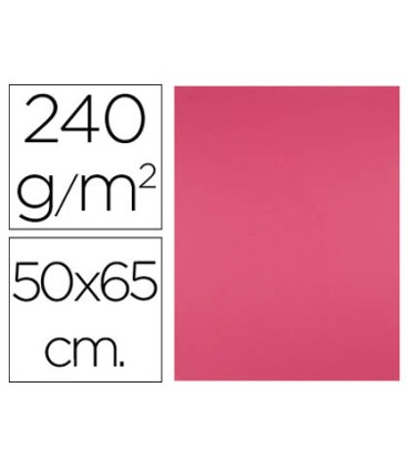 Cartulina liderpapel 50x65 cm 240g m2 fucsia paquete de 25 hojas