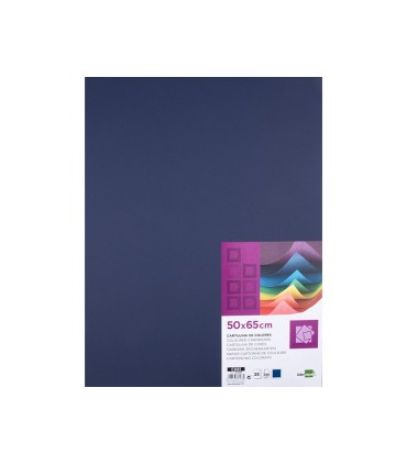 Cartulina liderpapel 50x65 cm 240g m2 azul zafiro paquete de 25 hojas