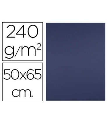 Cartulina liderpapel 50x65 cm 240g m2 azul zafiro paquete de 25 hojas