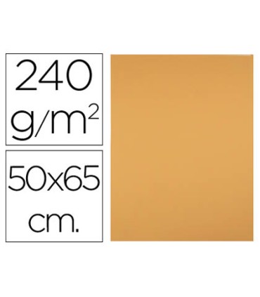 Cartulina liderpapel 50x65 cm 240g m2 avellana paquete de 25 hojas