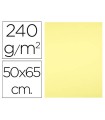 Cartulina liderpapel 50x65 cm 240g/m2 amarillo medio paquete de 25 hojas