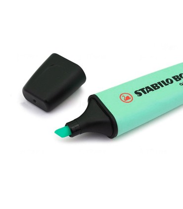 Rotulador stabilo boss pastel fluorescente 70 pizca de menta