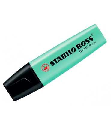 Rotulador stabilo boss pastel fluorescente 70 pizca de menta