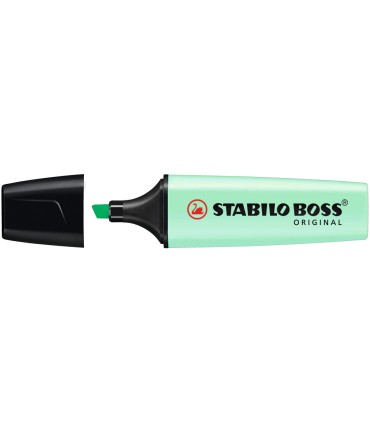 Rotulador stabilo boss pastel fluorescente 70 pizca de menta