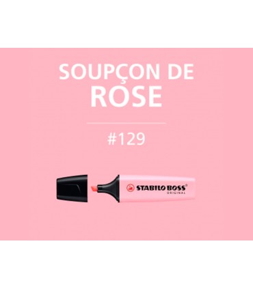 Rotulador stabilo boss pastel fluorescente 70 rubor rosa