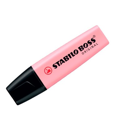 Rotulador stabilo boss pastel fluorescente 70 rubor rosa