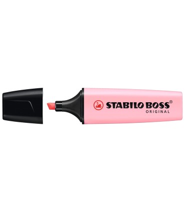 Rotulador stabilo boss pastel fluorescente 70 rubor rosa