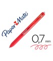 Boligrafo paper mate inkjoy retractil gel pen trazo 0,7 mm rojo