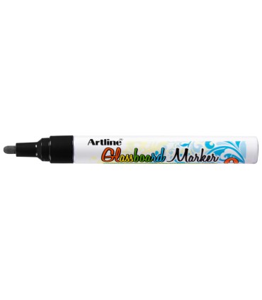 Rotulador artline glass marker especial cristal borrable en seco o humedo color negro